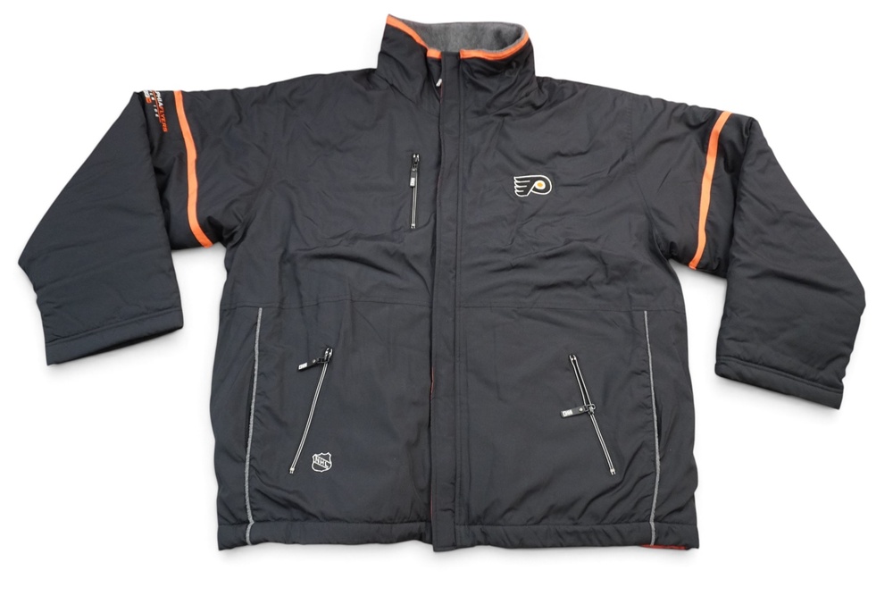 Philadelphia Flyers Jacket Mens 2XL Black NHL Hockey CCM Center Ice Full Zip